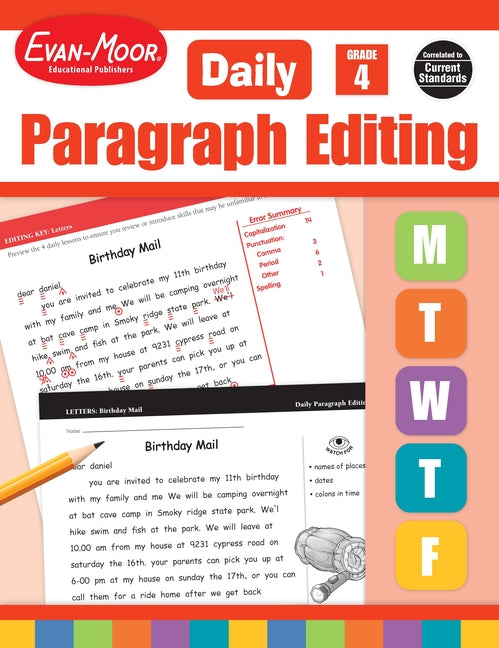 Book cover for Daily Paragraph Editing, Grade 4 Teacher Edition