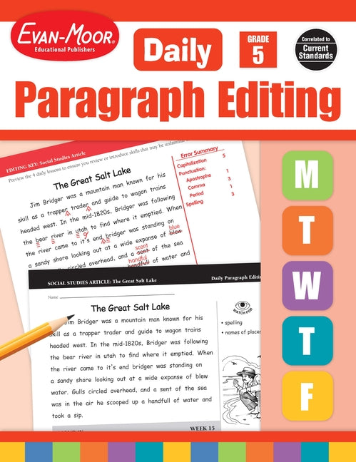 Book cover for Daily Paragraph Editing, Grade 5 Teacher Edition