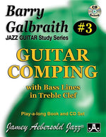 Book cover for Barry Galbraith Jazz Guitar Study 3 -- Guitar Comping: With Bass Lines in Treble Clef, Book & Online Audio
