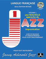 Book cover for Jamey Aebersold Jazz -- How to Play Jazz and Improvise, Vol 1: The Most Widely Used Improvisation Method on the Market! (French Language Edition), Boo