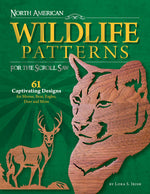 Book cover for North American Wildlife Patterns for the Scroll Saw: 61 Captivating Designs for Moose, Bear, Eagles, Deer and More