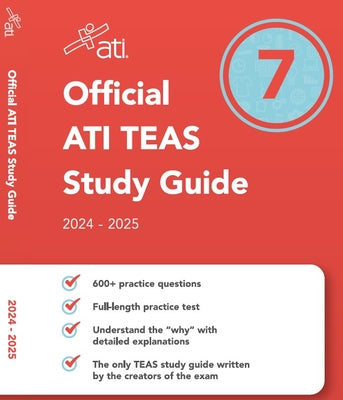 Book cover for Official Ati Teas Study Guide 7 (2024-2025 Edition)