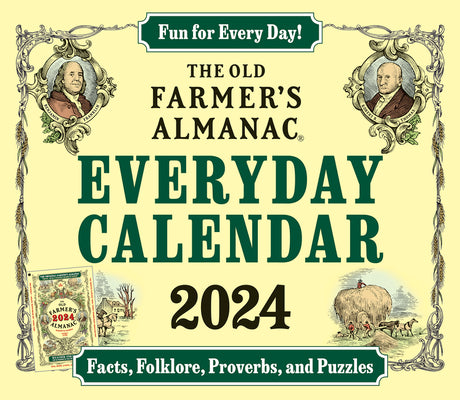 Book cover for The 2024 Old Farmer's Almanac Everyday Calendar