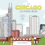 Book cover for The Chicago Coloring Book: Iconic Landmarks and Hidden Gems (Adult Coloring Book)