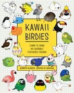 Book cover for Kawaii Birdies: Learn to Draw 80 Adorable Feathered Friends