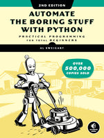 Book cover for Automate the Boring Stuff with Python, 2nd Edition: Practical Programming for Total Beginners