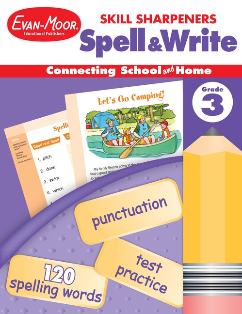 Book cover for Skill Sharpeners: Spell & Write, Grade 3 Workbook