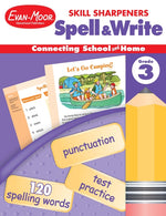 Book cover for Skill Sharpeners: Spell & Write, Grade 3 Workbook