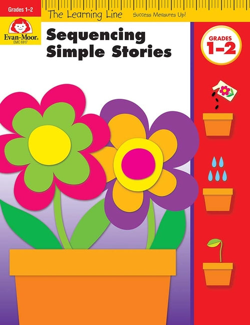 Book cover for Learning Line: Sequencing Simple Stories, Grade 1 - 2 Workbook
