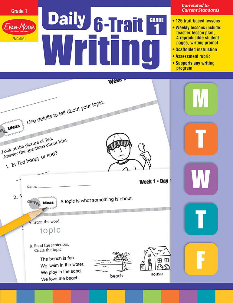Book cover for Daily 6-Trait Writing, Grade 1 Teacher Edition