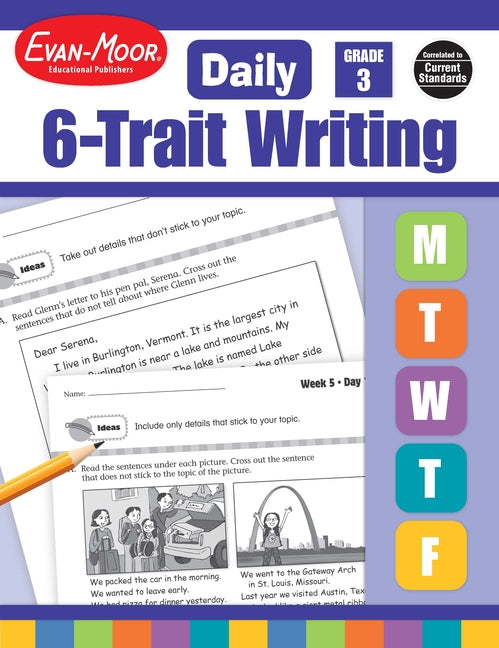 Book cover for Daily 6-Trait Writing, Grade 3 Teacher Edition (Teacher)