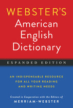 Book cover for Webster's American English Dictionary, Expanded Edition
