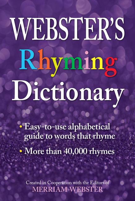 Book cover for Webster's Rhyming Dictionary