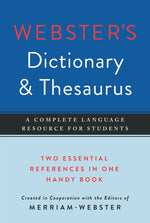 Book cover for Webster's Dictionary & Thesaurus