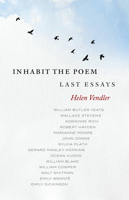 Book cover for Inhabit the Poem: Last Essays