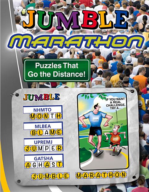 Book cover for Jumble Marathon: Puzzles That Go the Distance!