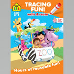 Book cover for School Zone Tracing Fun! Write & Reuse Workbook
