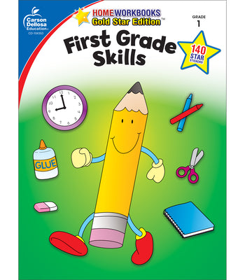 Book cover for First Grade Skills: Gold Star Edition Volume 4