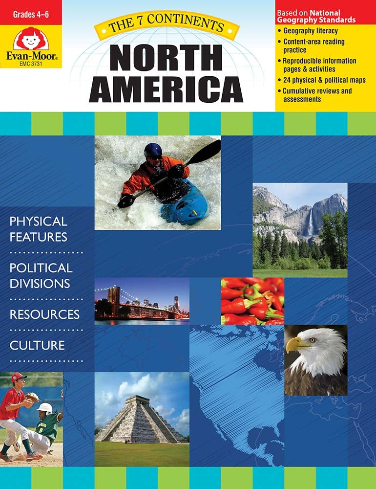 Book cover for 7 Continents: North America, Grade 4 - 6 - Teacher Resource
