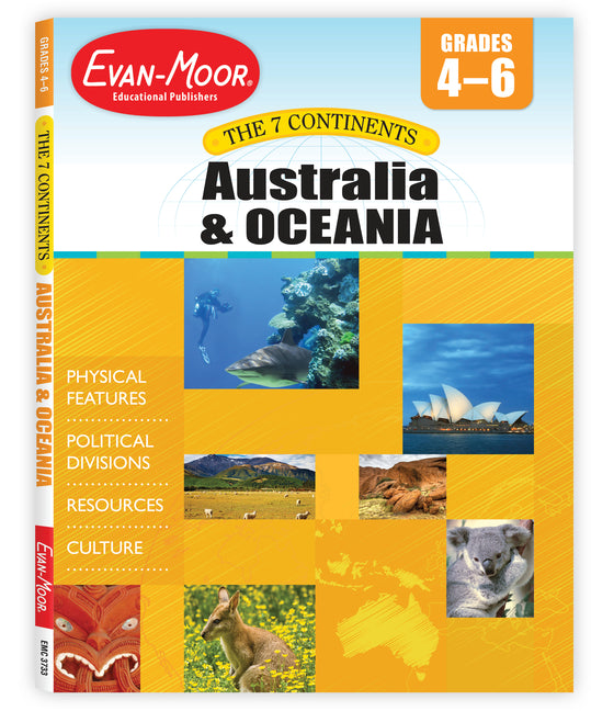Book cover for 7 Continents: Australia and Oceania, Grade 4 - 6 Teacher Resource (Teacher)