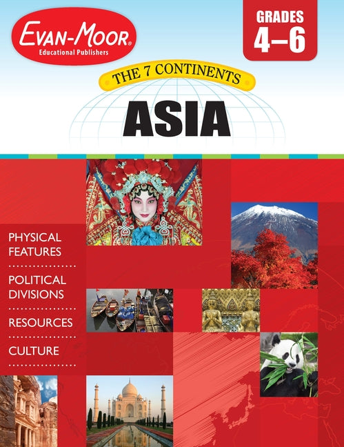 Book cover for 7 Continents: Asia, Grade 4 - 6 Teacher Resource (Teacher)
