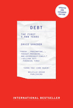 Book cover for Debt: The First 5,000 Years, Updated and Expanded