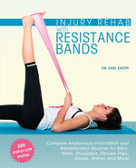 Book cover for Injury Rehab with Resistance Bands: Complete Anatomy and Rehabilitation Programs for Back, Neck, Shoulders, Elbows, Hips, Knees, Ankles and More
