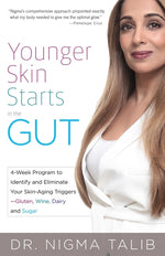 Book cover for Younger Skin Starts in the Gut: 4-Week Program to Identify and Eliminate Your Skin-Aging Triggers - Gluten, Wine, Dairy, and Sugar