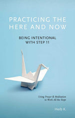 Book cover for Practicing the Here and Now: Being Intentional with Step 11, Using Prayer & Meditation to Work All the Steps