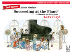 Book cover for Succeeding at the Piano, Theory & Activity Book - Preparatory (2nd Edition)
