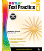 Book cover for Spectrum Test Practice, Grade 4