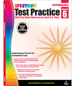 Book cover for Spectrum Test Practice, Grade 6