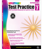 Book cover for Spectrum Test Practice, Grade 7