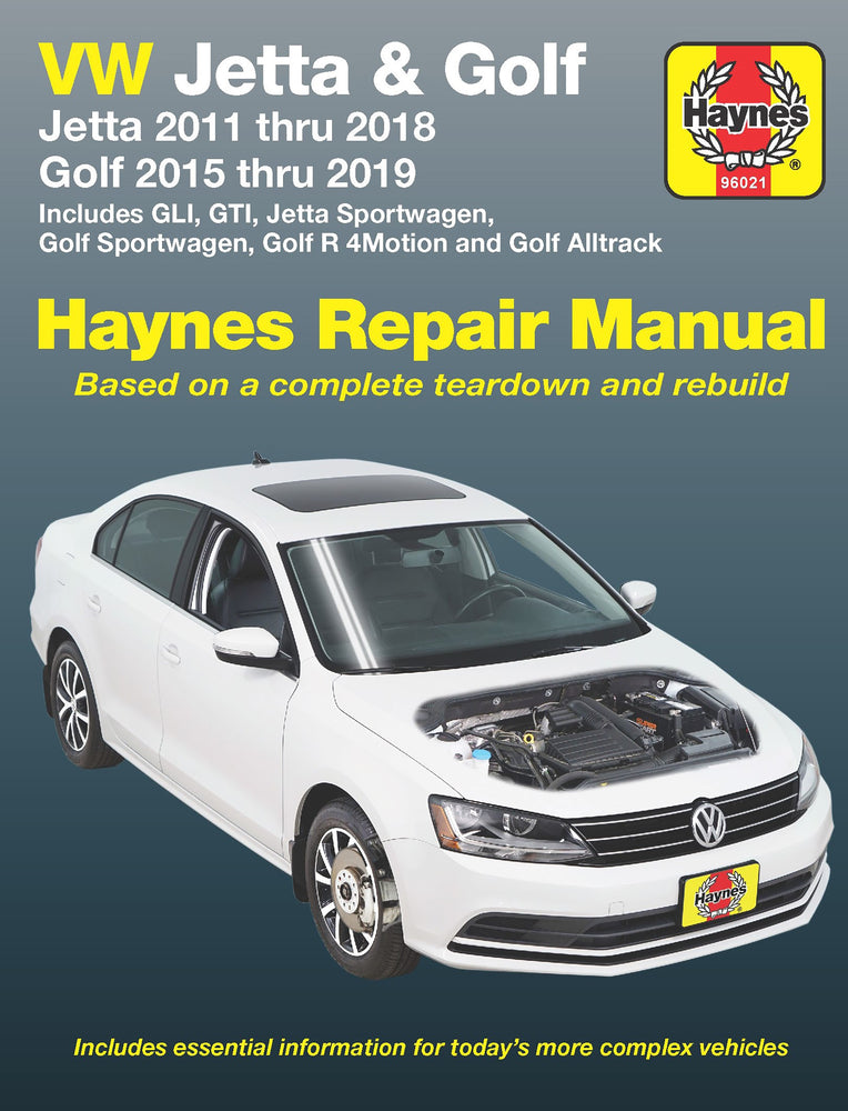 Book cover for Volkswagen Jetta 2011-18 & Golf 2015-19