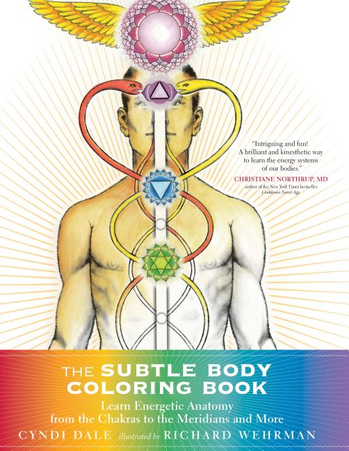 Book cover for The Subtle Body Coloring Book: Learn Energetic Anatomy--From the Chakras to the Meridians and More