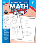 Book cover for Common Core Math 4 Today, Grade 1: Daily Skill Practice Volume 4