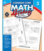 Book cover for Common Core Math 4 Today, Grade 3: Daily Skill Practice Volume 6