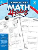 Book cover for Common Core Math 4 Today, Grade 4: Daily Skill Practice Volume 7