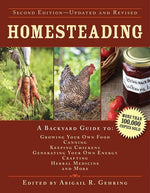 Book cover for Homesteading: A Backyard Guide to Growing Your Own Food, Canning, Keeping Chickens, Generating Your Own Energy, Crafting, Herbal Med