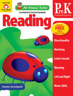 Book cover for At-Home Tutor: Reading, Prek Workbook