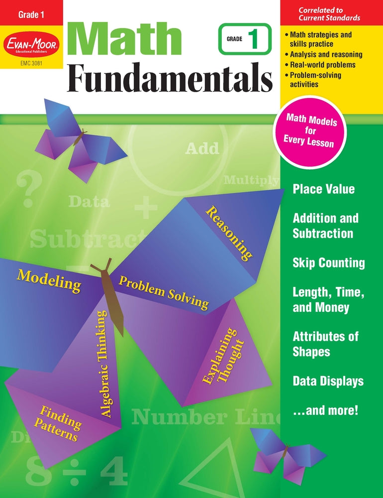 Book cover for Math Fundamentals, Grade 1 Teacher Resource