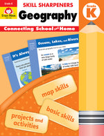 Book cover for Skill Sharpeners: Geography, Kindergarten Workbook