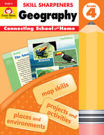 Book cover for Skill Sharpeners: Geography, Grade 4 Workbook