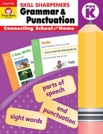 Book cover for Skill Sharpeners: Grammar & Punctuation, Prek Workbook