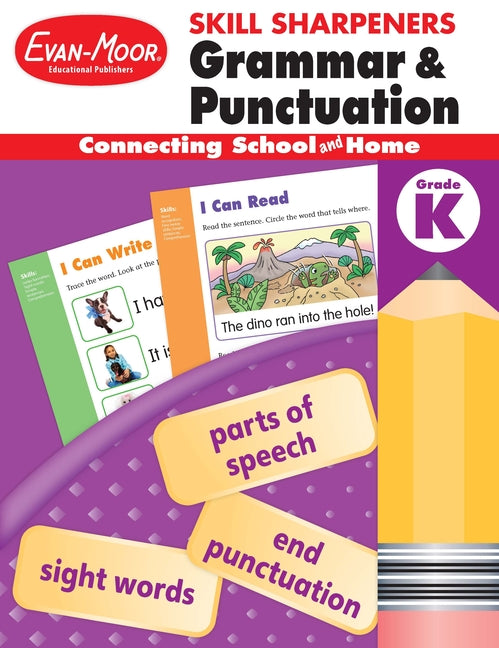Book cover for Skill Sharpeners: Grammar & Punctuation, Kindergarten Workbook