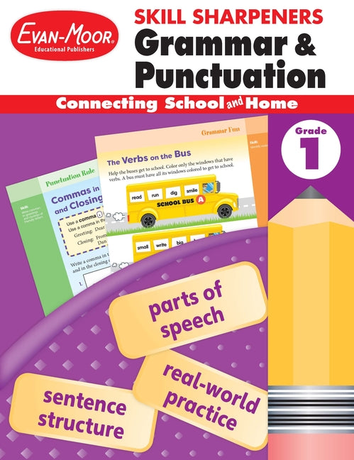Book cover for Skill Sharpeners: Grammar & Punctuation, Grade 1 Workbook