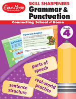 Book cover for Skill Sharpeners: Grammar & Punctuation, Grade 4 Workbook