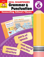 Book cover for Skill Sharpeners: Grammar & Punctuation, Grade 6 Workbook