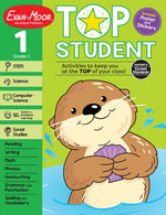 Book cover for Top Student, Grade 1 Workbook
