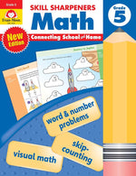 Book cover for Skill Sharpeners: Math, Grade 5 Workbook